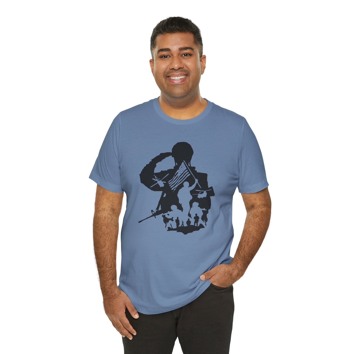 Veteran Salute - Men's Jersey Short Sleeve Tee