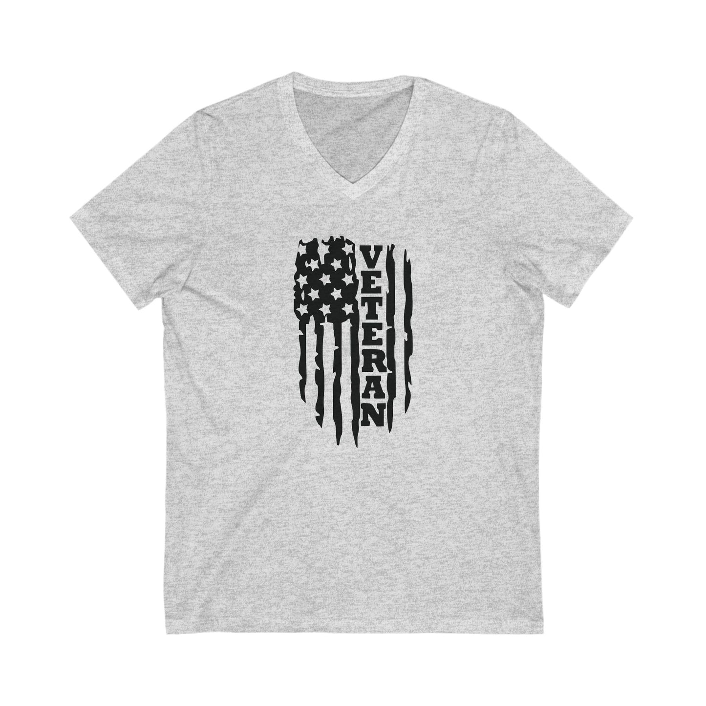 Veteran - Ladies Jersey Short Sleeve V-Neck Tee