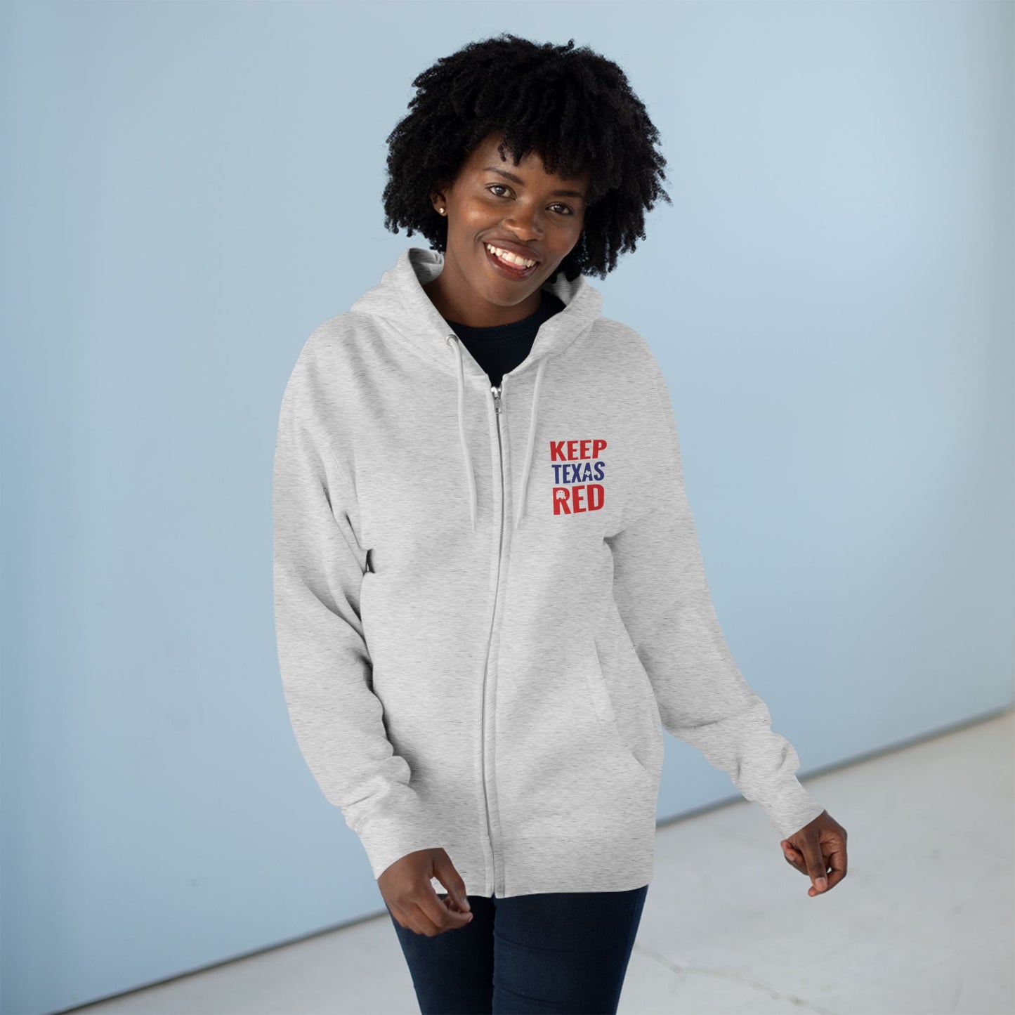 Keep Texas Red - Zip Hoodie