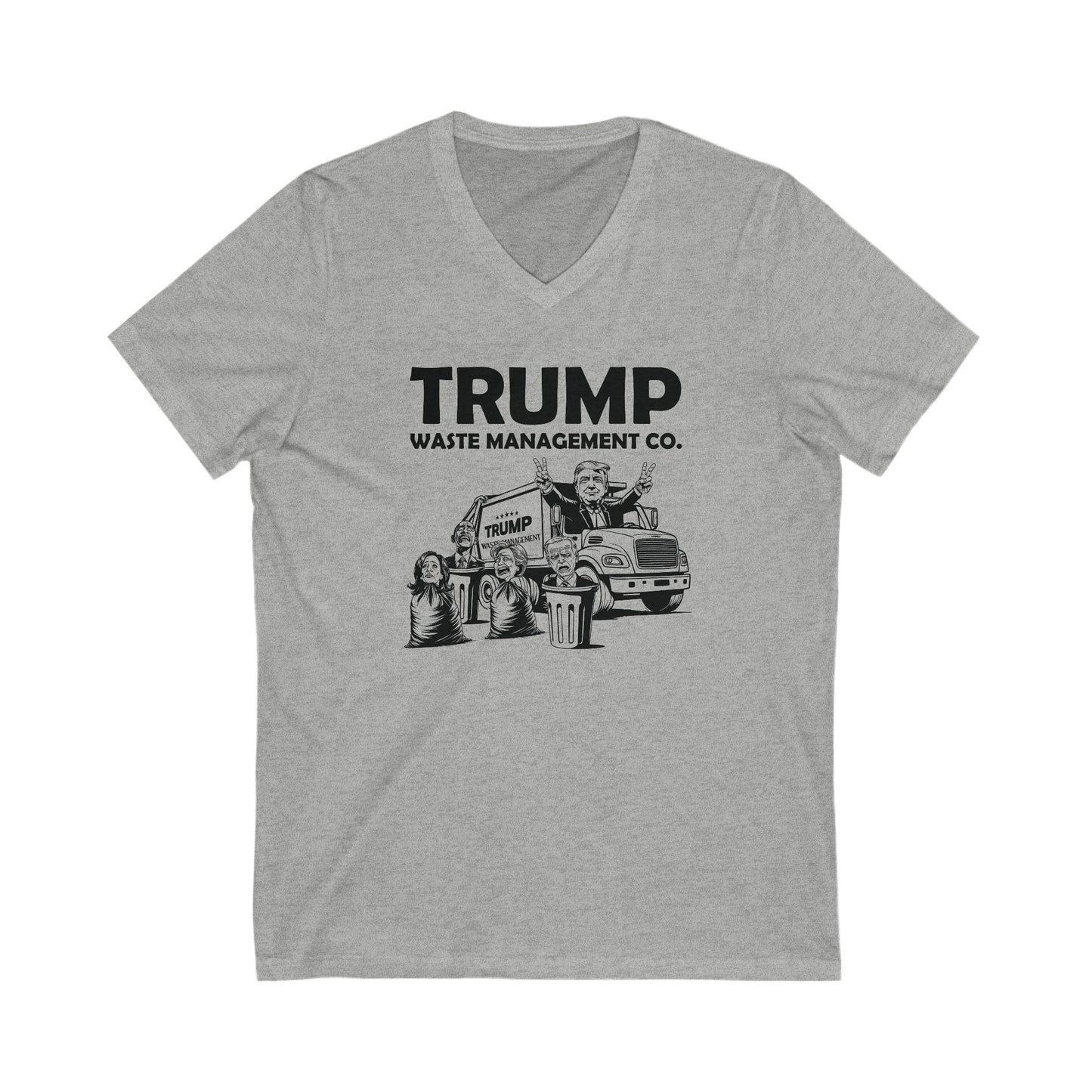 Trump Waste Management - Men's Jersey Short Sleeve V-Neck Tee