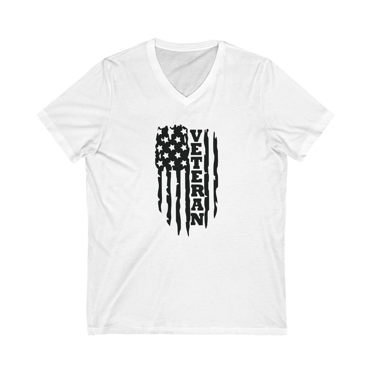 Veteran - Ladies Jersey Short Sleeve V-Neck Tee