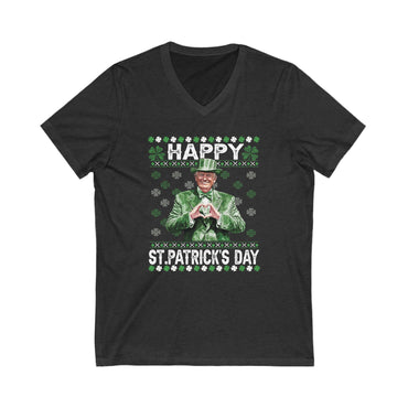 Trump St. Patrick's Day - Ladies Jersey Short Sleeve V-Neck Tee