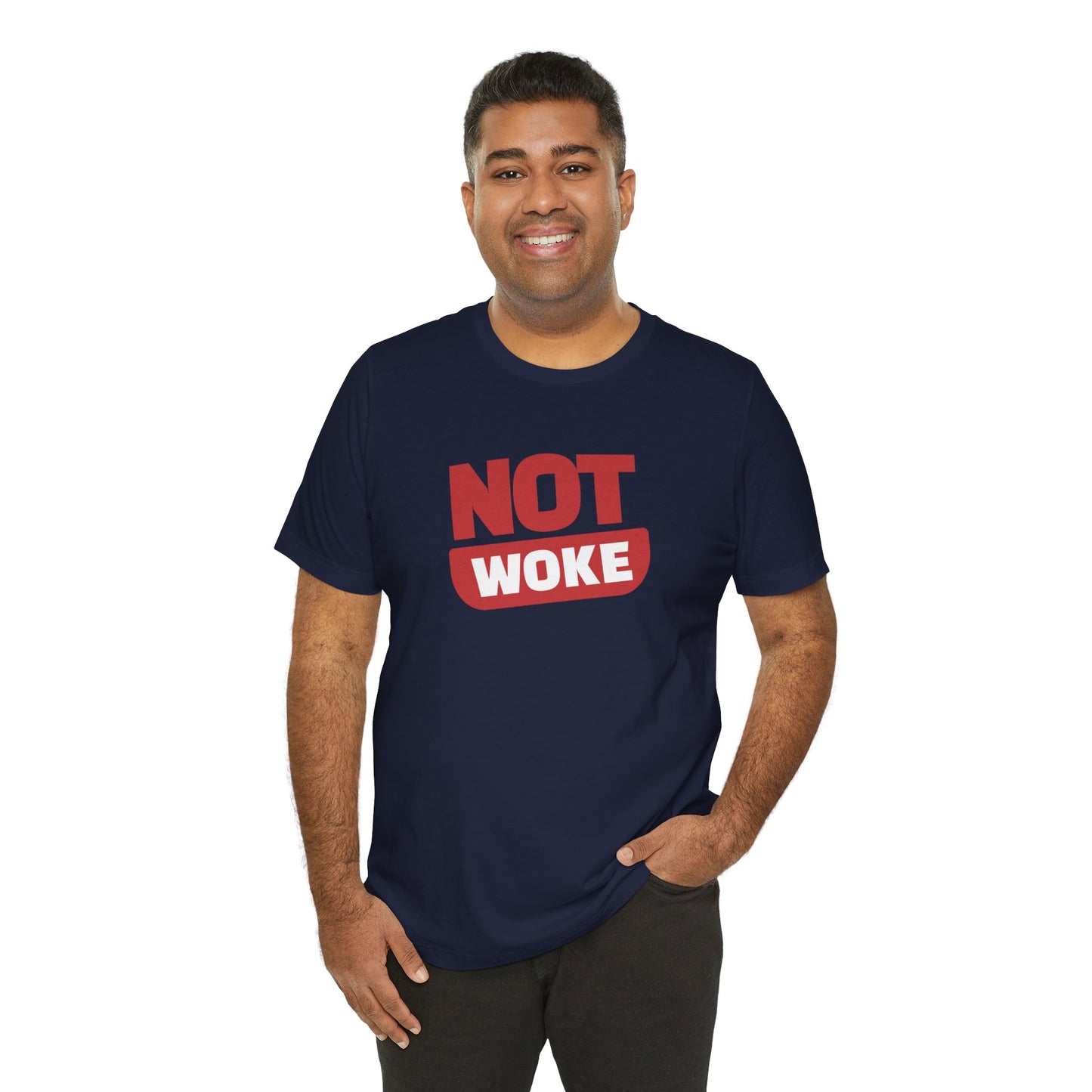 Not Woke - Men's Jersey Short Sleeve Tee