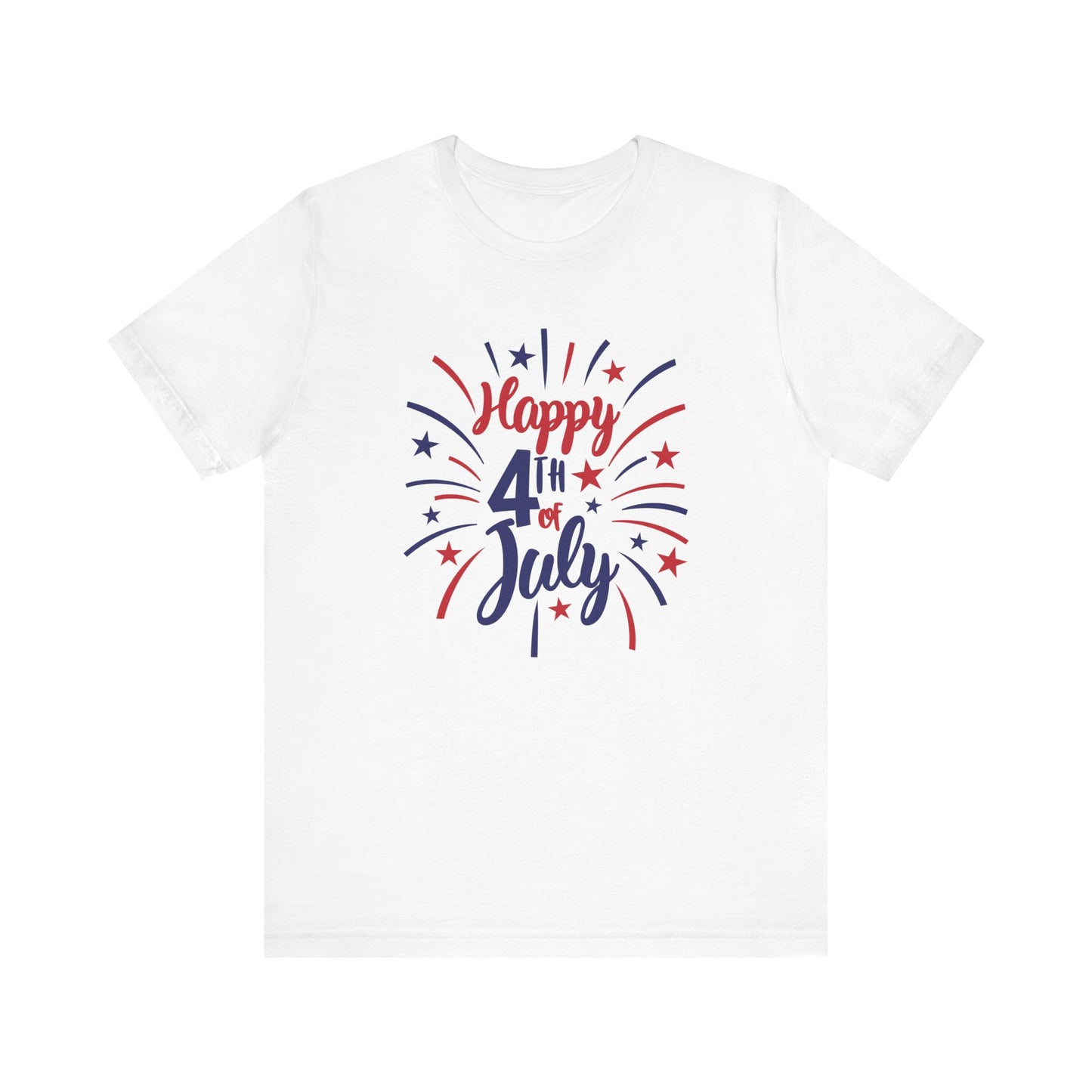 Happy 4th Of July - Ladies Jersey Short Sleeve Tee