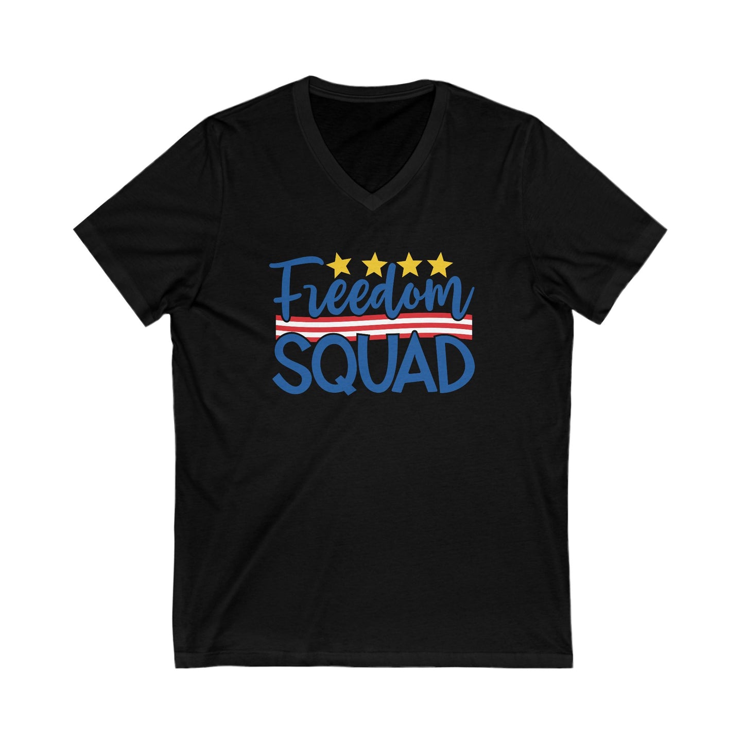 Freedom Squad - Men's Jersey Short Sleeve V-Neck Tee