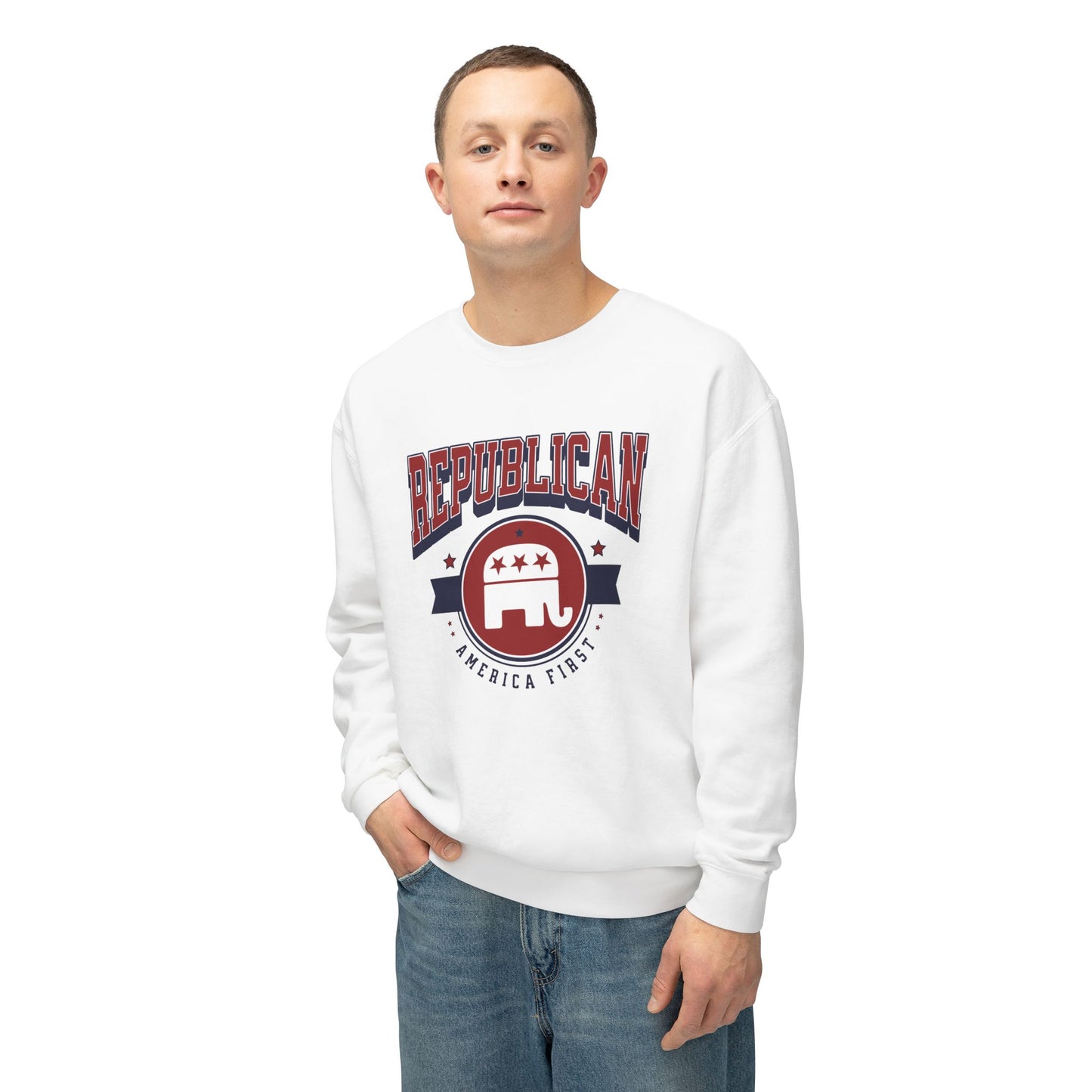 Republican - Men's Lightweight Crewneck Sweatshirt