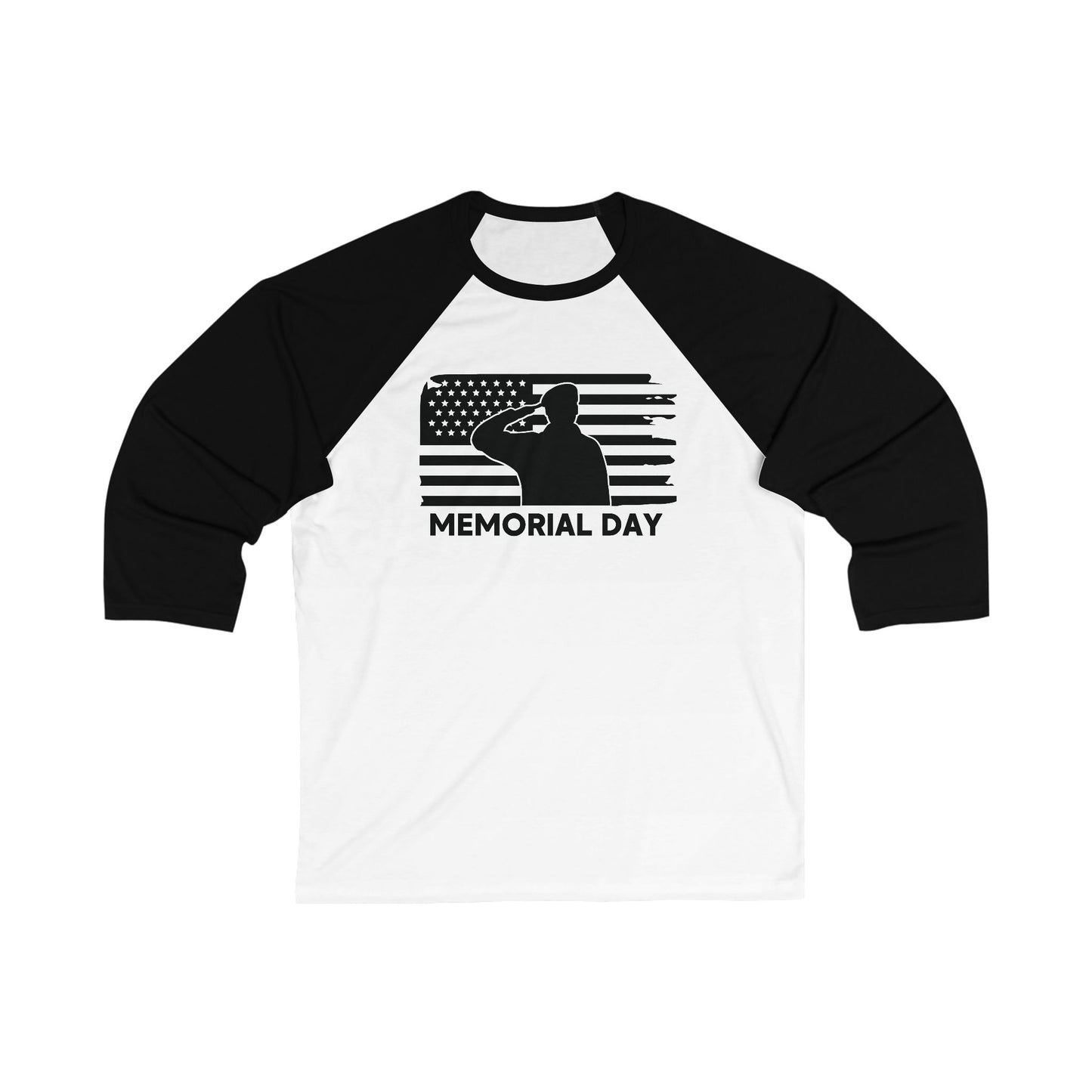 Memorial Day - 3\4 Sleeve Baseball Tee