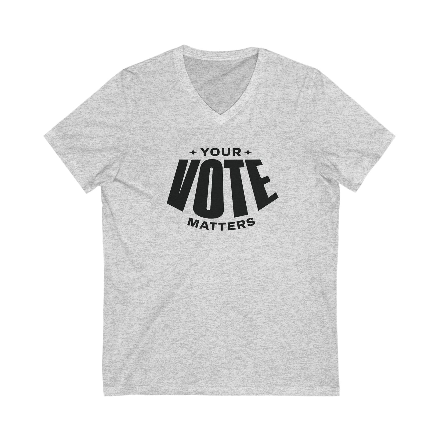 Your Vote Matters - Jersey Short Sleeve V-Neck Tee