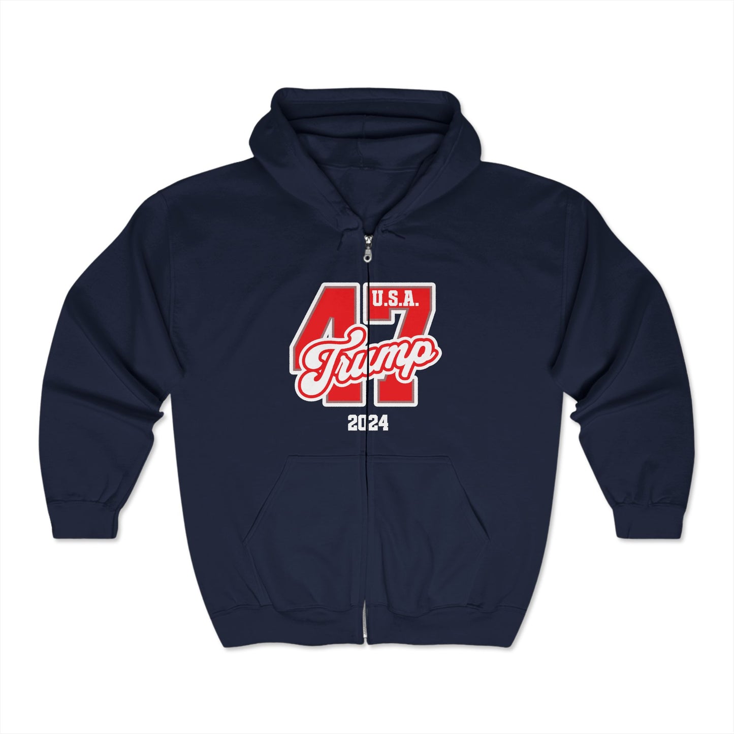 Trump 47 - Heavy Blend™ Full Zip Hooded Sweatshirt