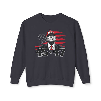 Trump 45 57 - Men's Lightweight Crewneck Sweatshirt