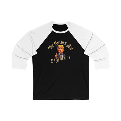 Golden Age of America - 3\4 Sleeve Baseball Tee