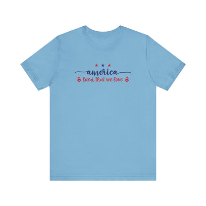 America Land That We Love - Ladies Jersey Short Sleeve Tee