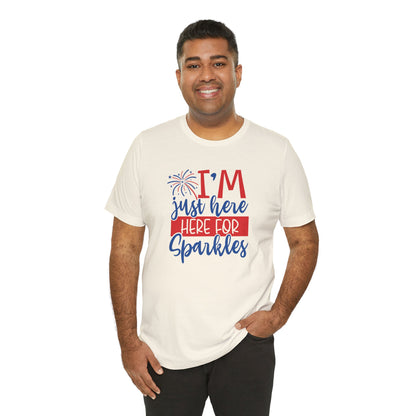 I'm Just Here For Sparkles - Men's Jersey Short Sleeve Tee