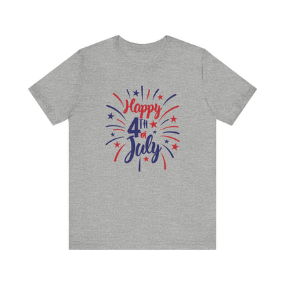 Happy 4th Of July - Ladies Jersey Short Sleeve Tee