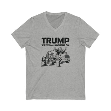 Trump Waste Management -  Ladies Jersey Short Sleeve V-Neck Tee