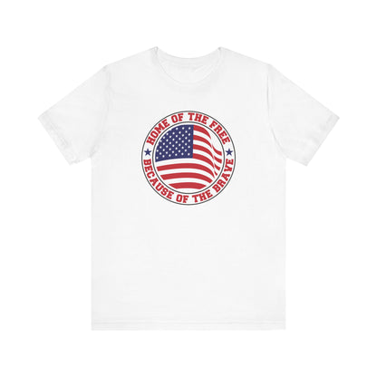 Home Of The Brave Circle - Ladies Jersey Short Sleeve Tee