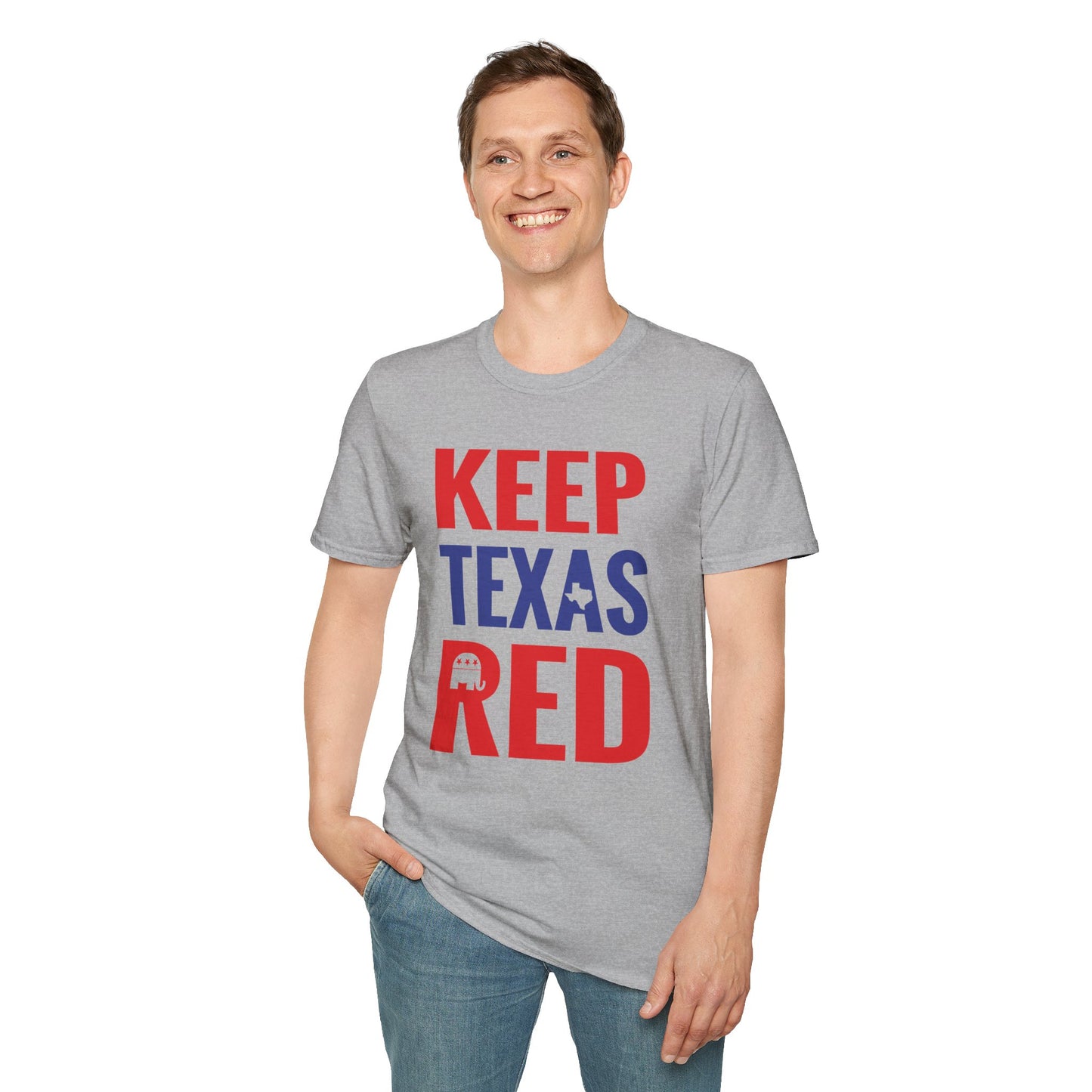 Keep Texas Red -  Men's Softstyle T-Shirt