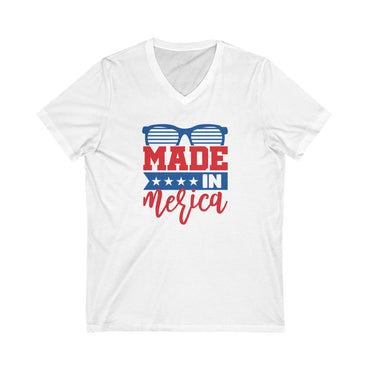 Made In Merica - Jersey Short Sleeve V-Neck Tee