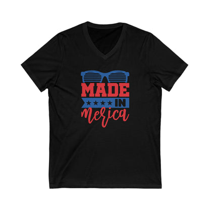 Made In Merica - Jersey Short Sleeve V-Neck Tee