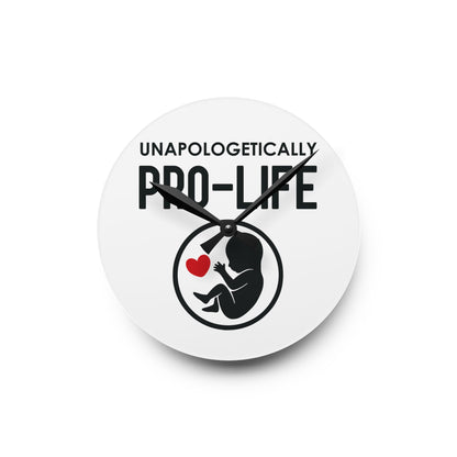 Pro Life - Acrylic Wall Clock