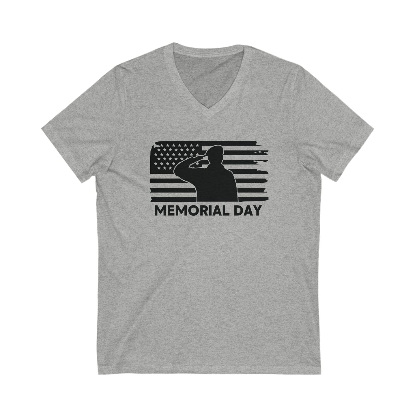 Memorial Day - Men's Jersey Short Sleeve V-Neck Tee