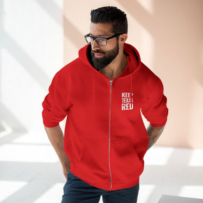 Keep Texas Red - Zip Hoodie