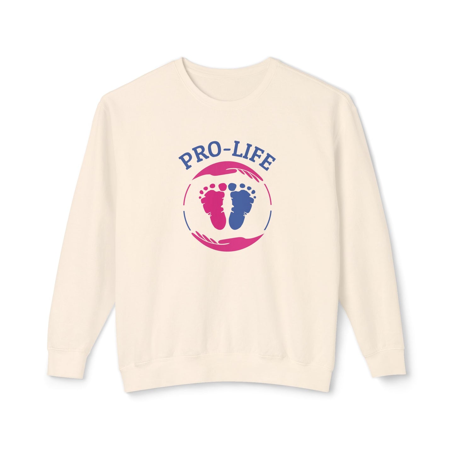 Pro Life - Men's Lightweight Crewneck Sweatshirt