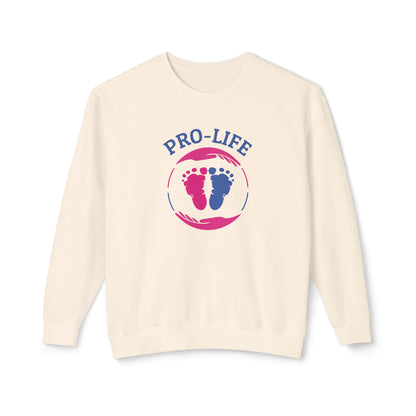 Pro Life - Men's Lightweight Crewneck Sweatshirt