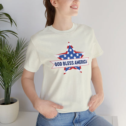 God Bless America - Ladies Jersey Short Sleeve Tee