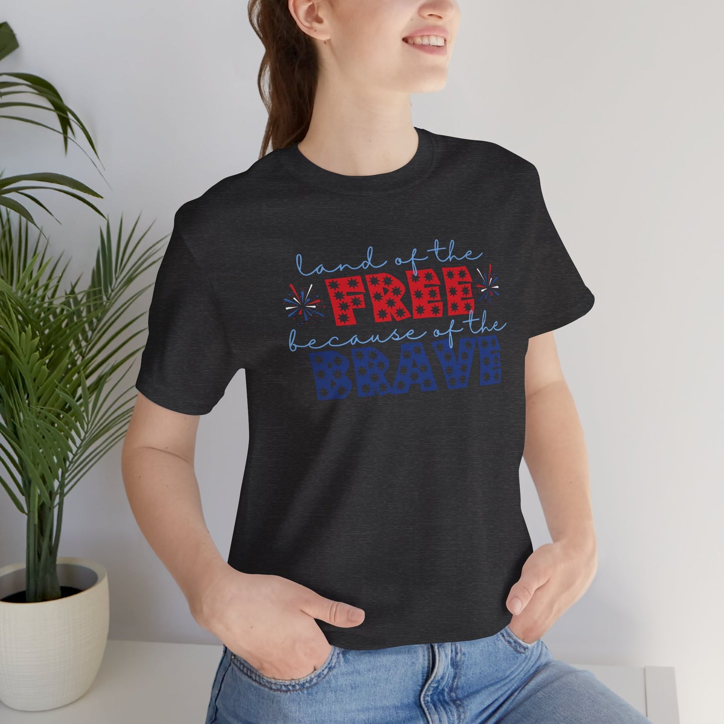 Land Of The Free - Ladies Jersey Short Sleeve Tee