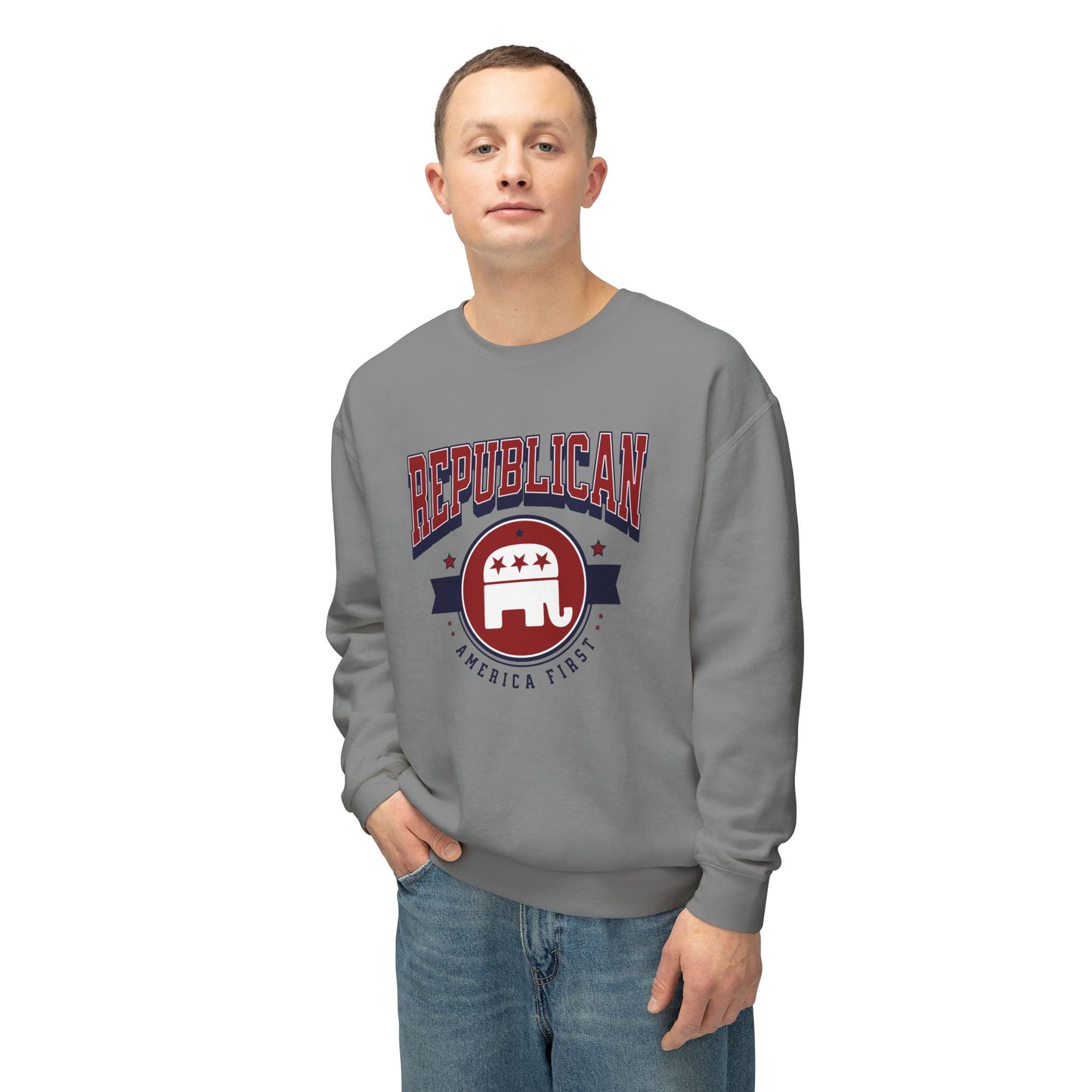 Republican - Men's Lightweight Crewneck Sweatshirt