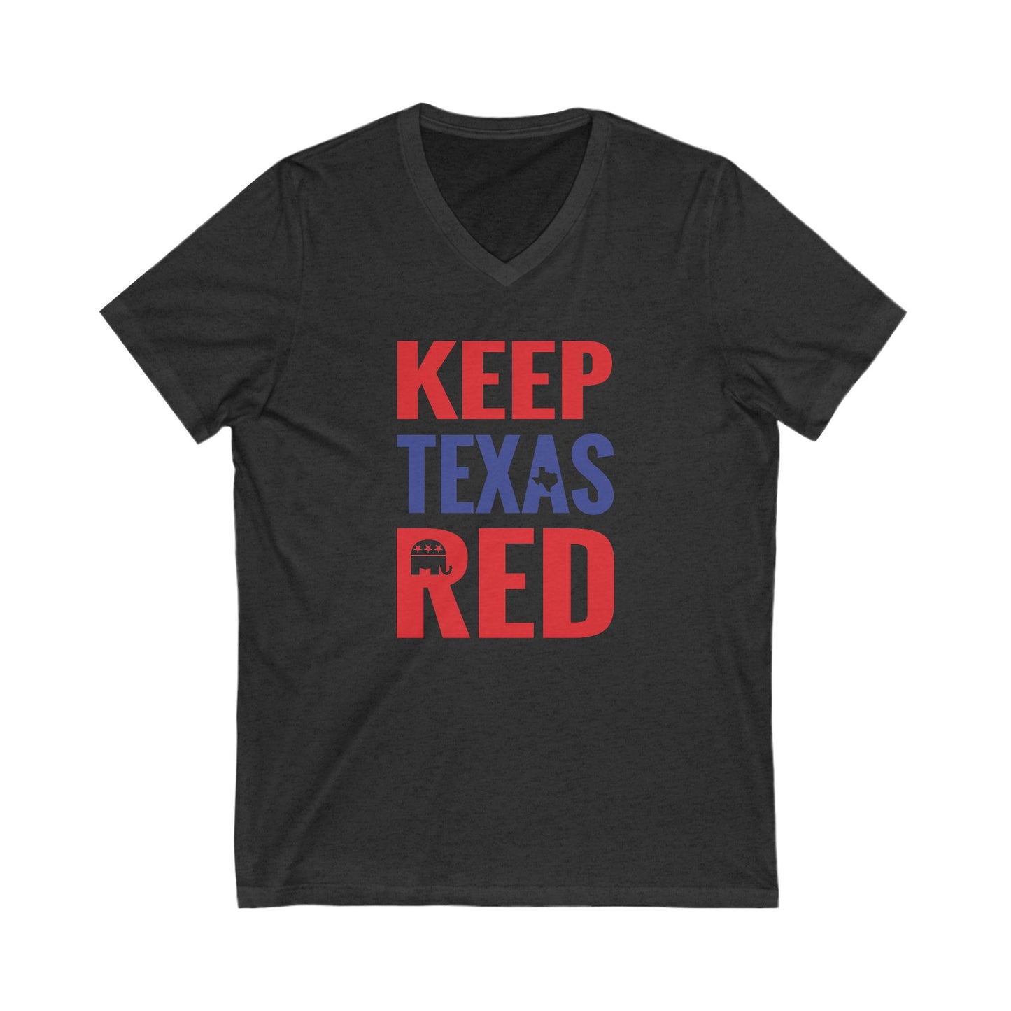 Keep Texas Red - Jersey Short Sleeve V-Neck Tee