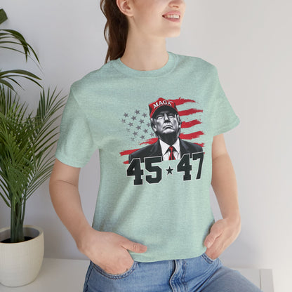 Trump 45 47 -  Ladies Jersey Short Sleeve Tee