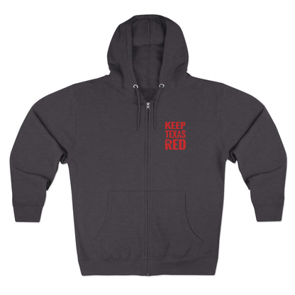 Keep Texas Red - Zip Hoodie