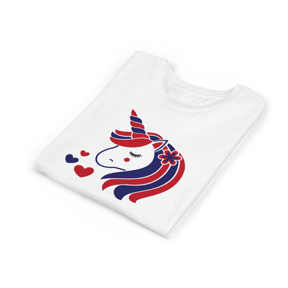 American Unicorn - Girls Youth Short Sleeve Tee