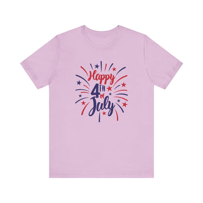 Happy 4th Of July - Ladies Jersey Short Sleeve Tee