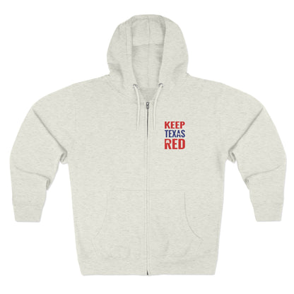 Keep Texas Red - Zip Hoodie