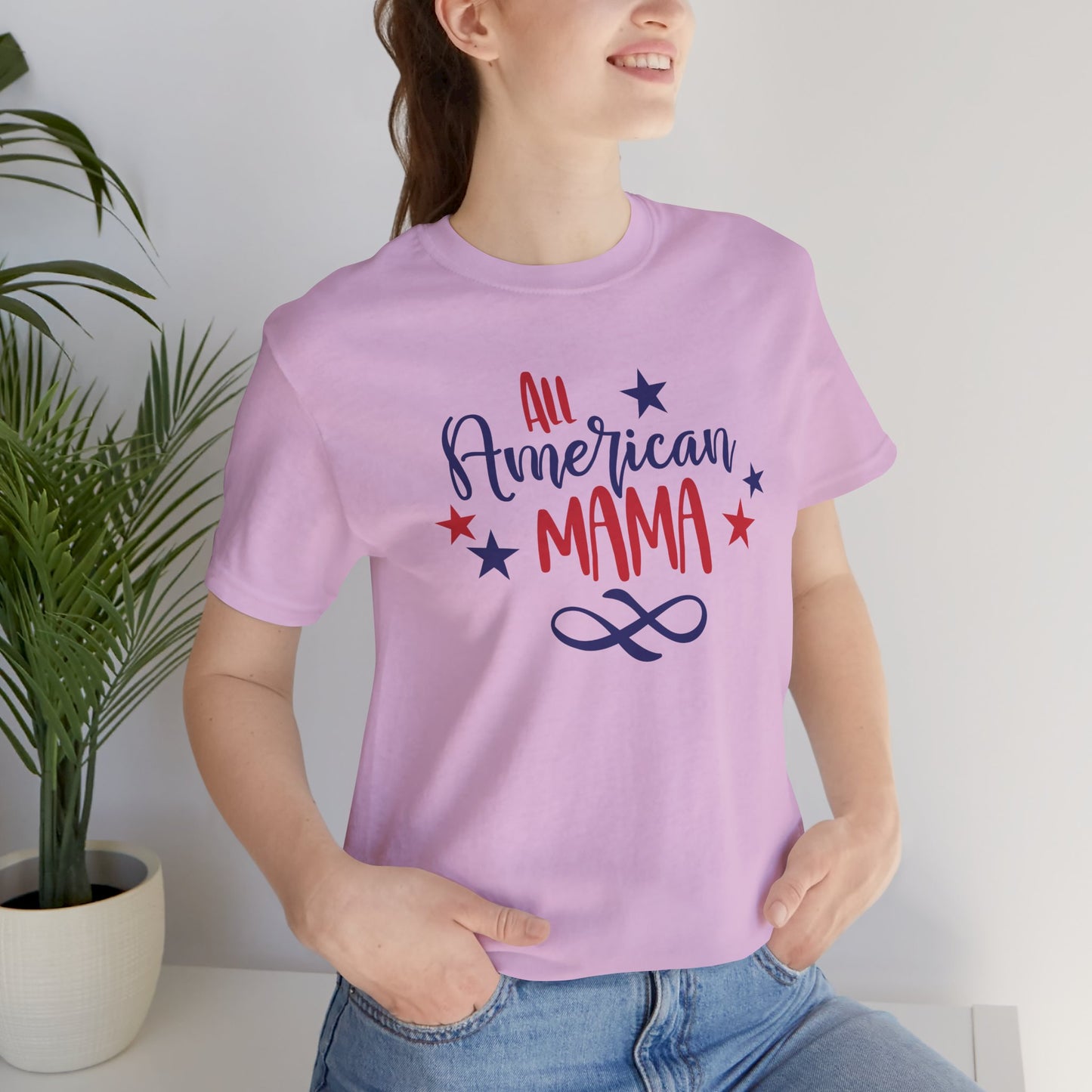 All American Mama - Ladies Jersey Short Sleeve Tee