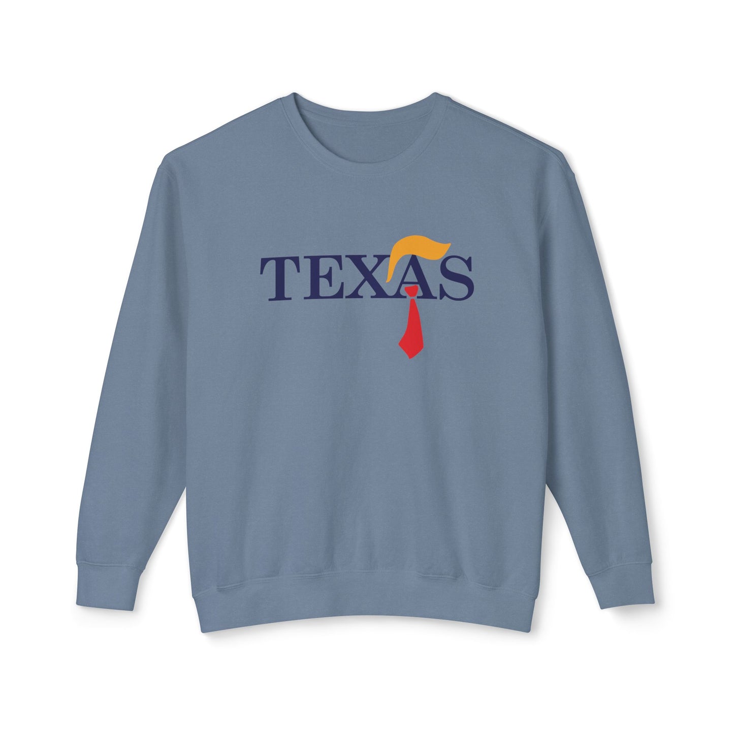 Texas Trump Tie - Men's Lightweight Crewneck Sweatshirt