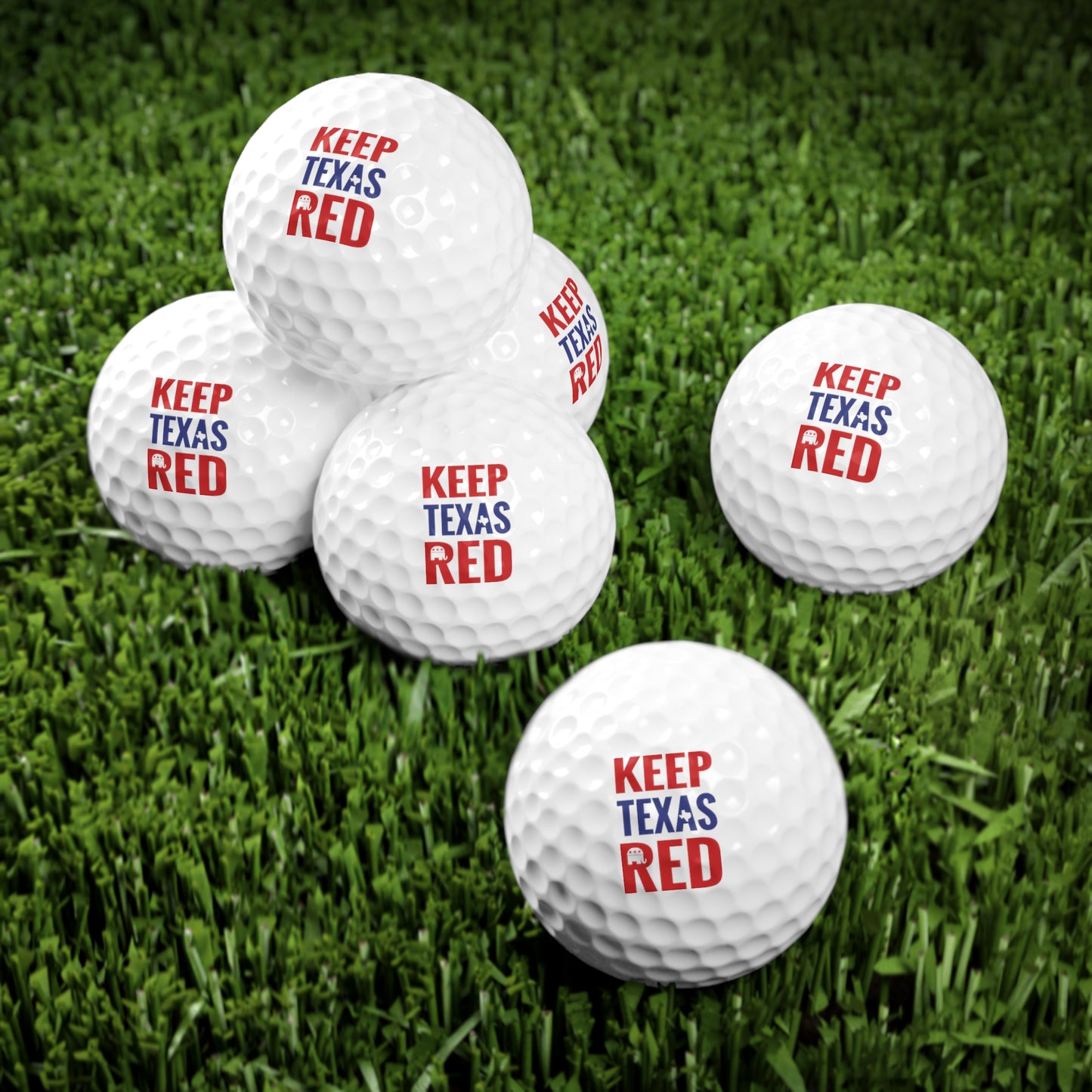 Keep Texas Red - Golf Balls, 6pcs