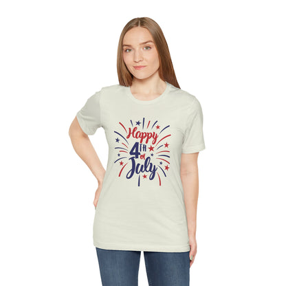 Happy 4th Of July - Ladies Jersey Short Sleeve Tee