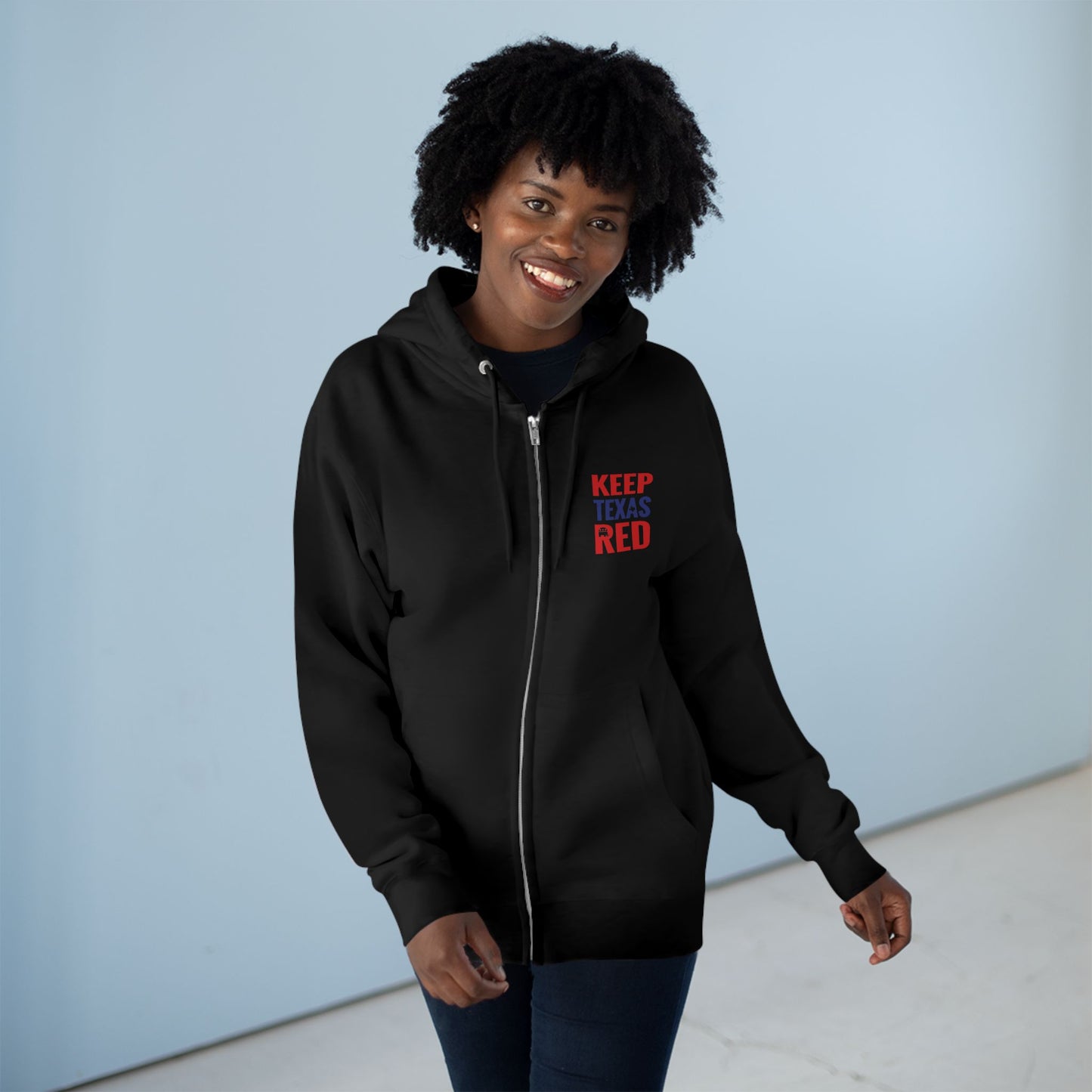 Keep Texas Red - Zip Hoodie