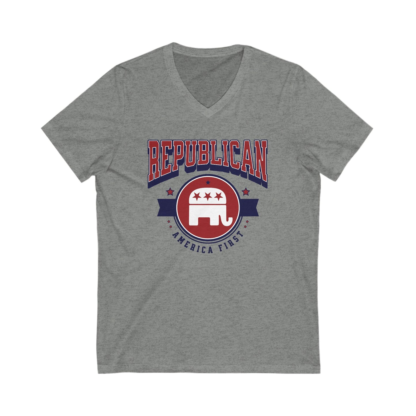 Republican - Ladies Jersey Short Sleeve V-Neck Tee