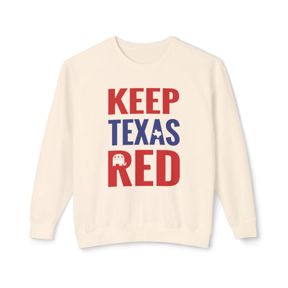 Keep Texas Red - Men's Lightweight Crewneck Sweatshirt