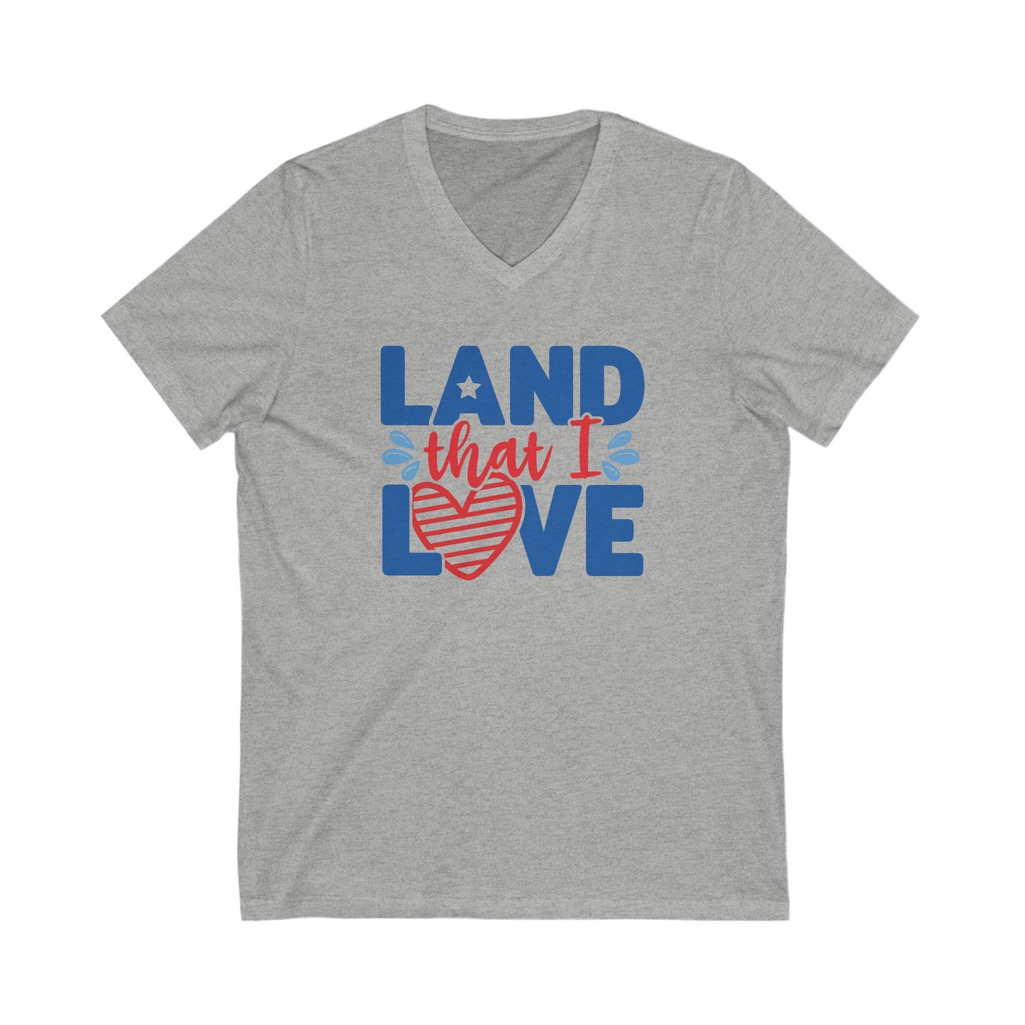 Land That I Love - Men's Jersey Short Sleeve V-Neck Tee