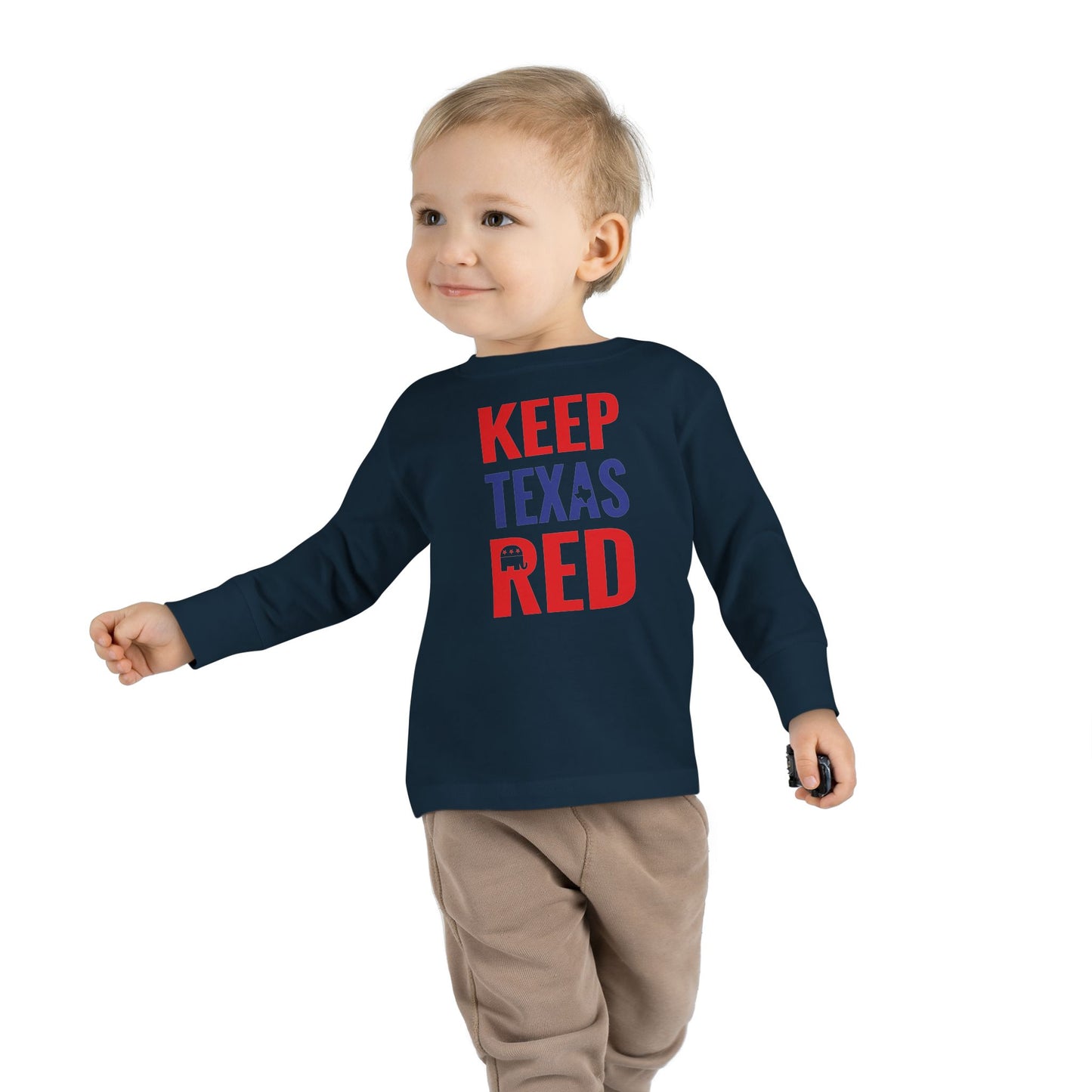 Keep Texas Red - Toddler Long Sleeve Tee