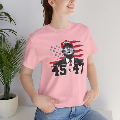 Trump 45 47 -  Ladies Jersey Short Sleeve Tee