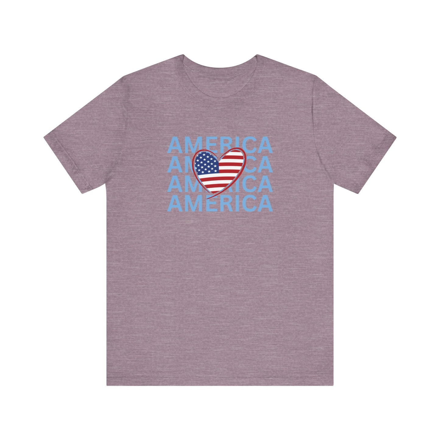 America Heart - Ladies Jersey Short Sleeve Tee