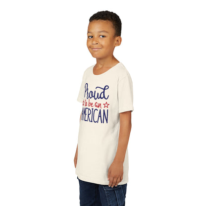 Proud To Be An American - Boys Youth Short Sleeve Tee