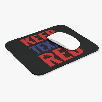 Keep Texas Red - Mouse Pad (Rectangle) - Black